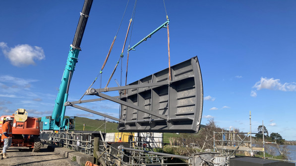  Image of Waikare control gate Lower Waikato 
