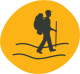 Icon of a man walking