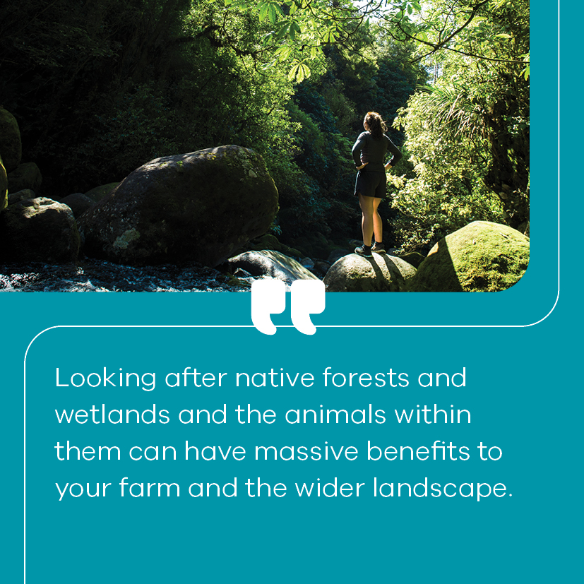 Image and quote about biosecurity and biodiversity work 
