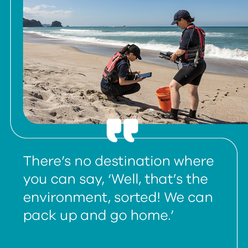 Image and quote about enviromental monitoring work