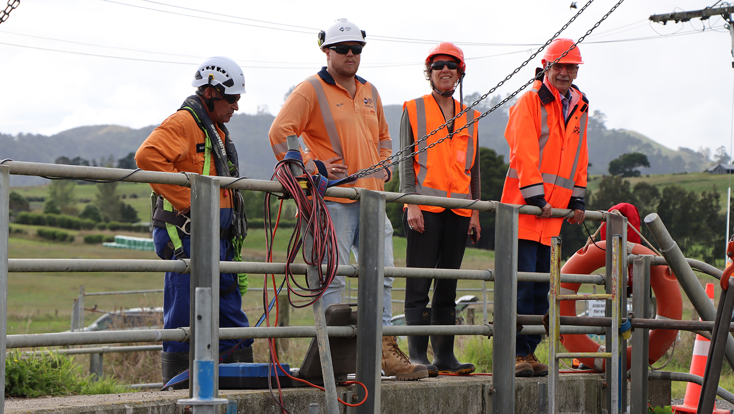 Photograph of the removal of the control gate