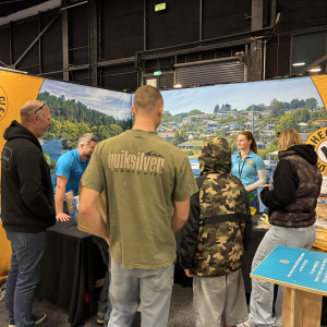 Image of A busy freshwater biosecurity stand