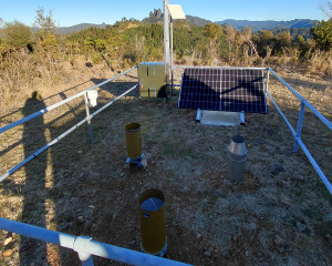 Image of updated castle rock rain gauge