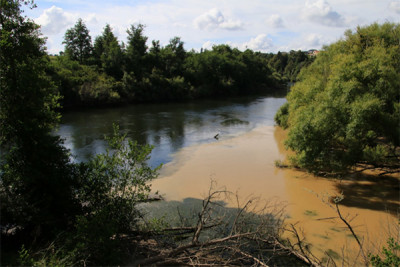 Sediment in the Waikato River from a burst sediment retention pond from an infrastructural site