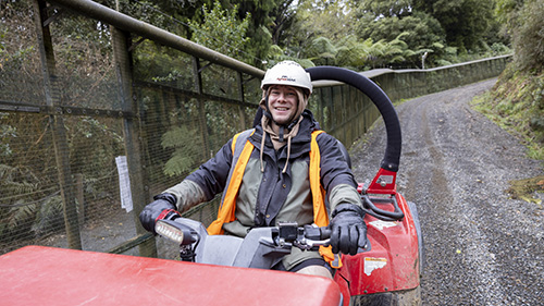 The fence is 47 kilometres long with an access track running around the outside of it.