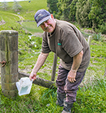 Image - Bill Garland - Protecting bird spill from Maungatautari