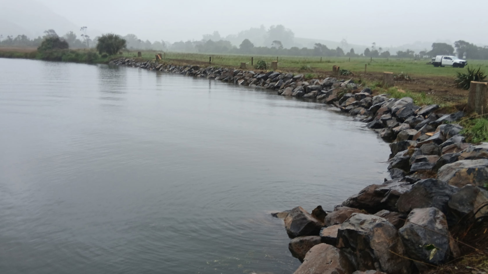 Wharekawa River following remediation works